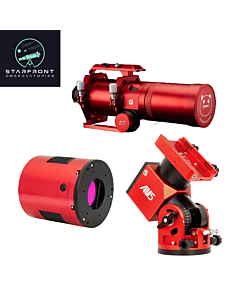 Starfront Lite Pier Package - William Optics Redcat 71 with ZWO AM5N Mount and ASI2600MM Pro Monochrome Camera and Filter Wheel and LRGB Set