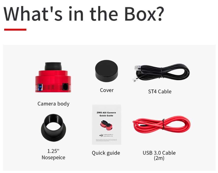 ZWO - ASI678MM USB 3.0 Monochrome Camera | Telescopes