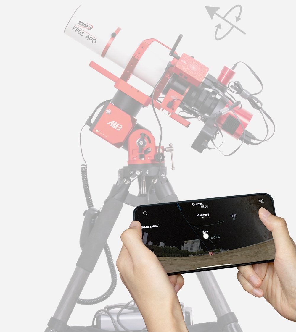 ZWO - FF80 Refractor with AM3 Harmonic Equatorial Mount and ZWO - FF80 Refractor with AM3 Harmonic Equatorial Mount and